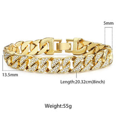 Miami Gold Curb Cuban Bracelet